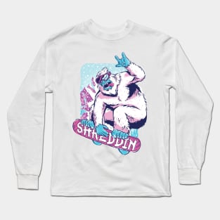 Shreddin Yeti Long Sleeve T-Shirt